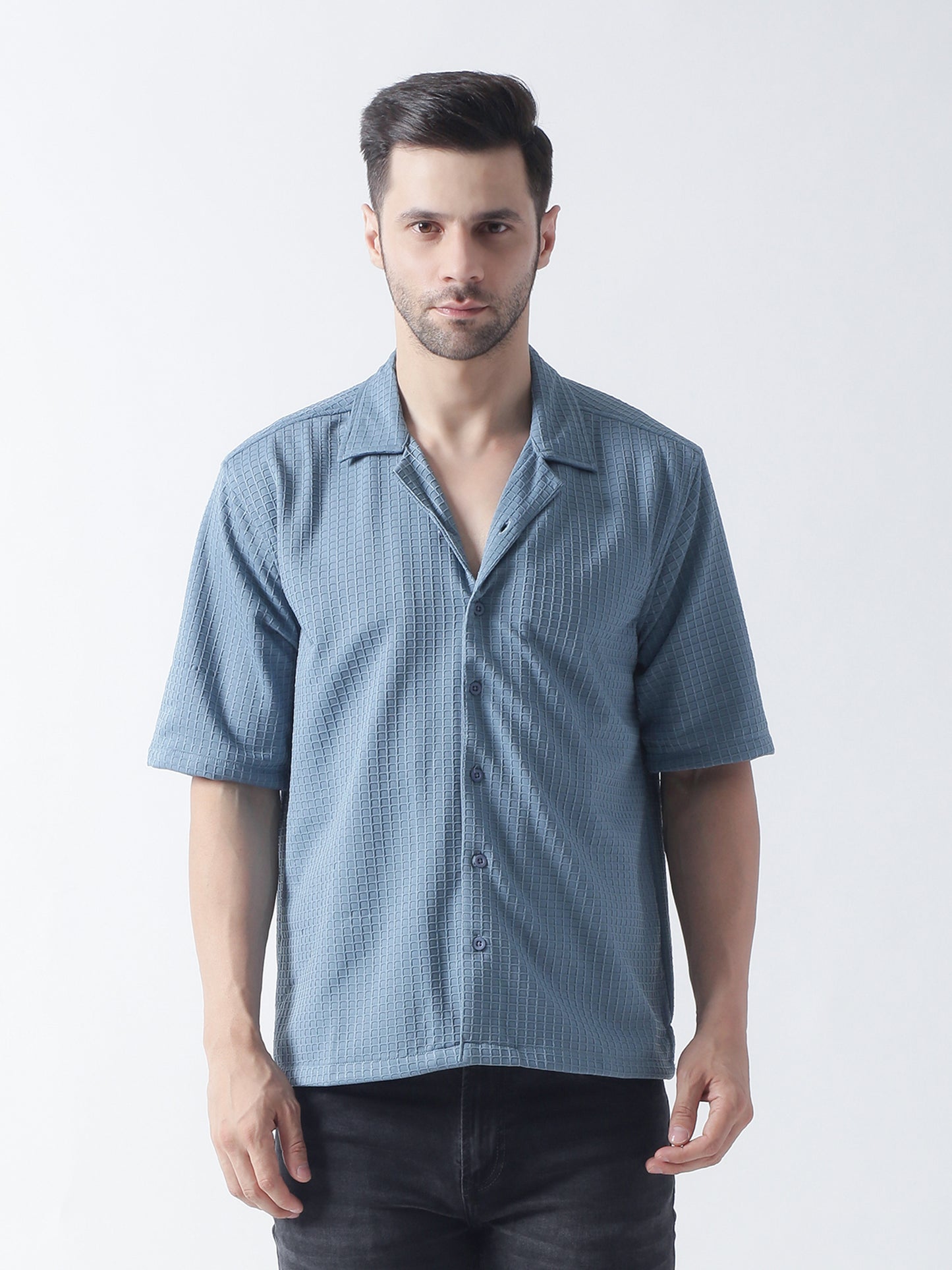 Air Force Self Design Textured Casual Shirt