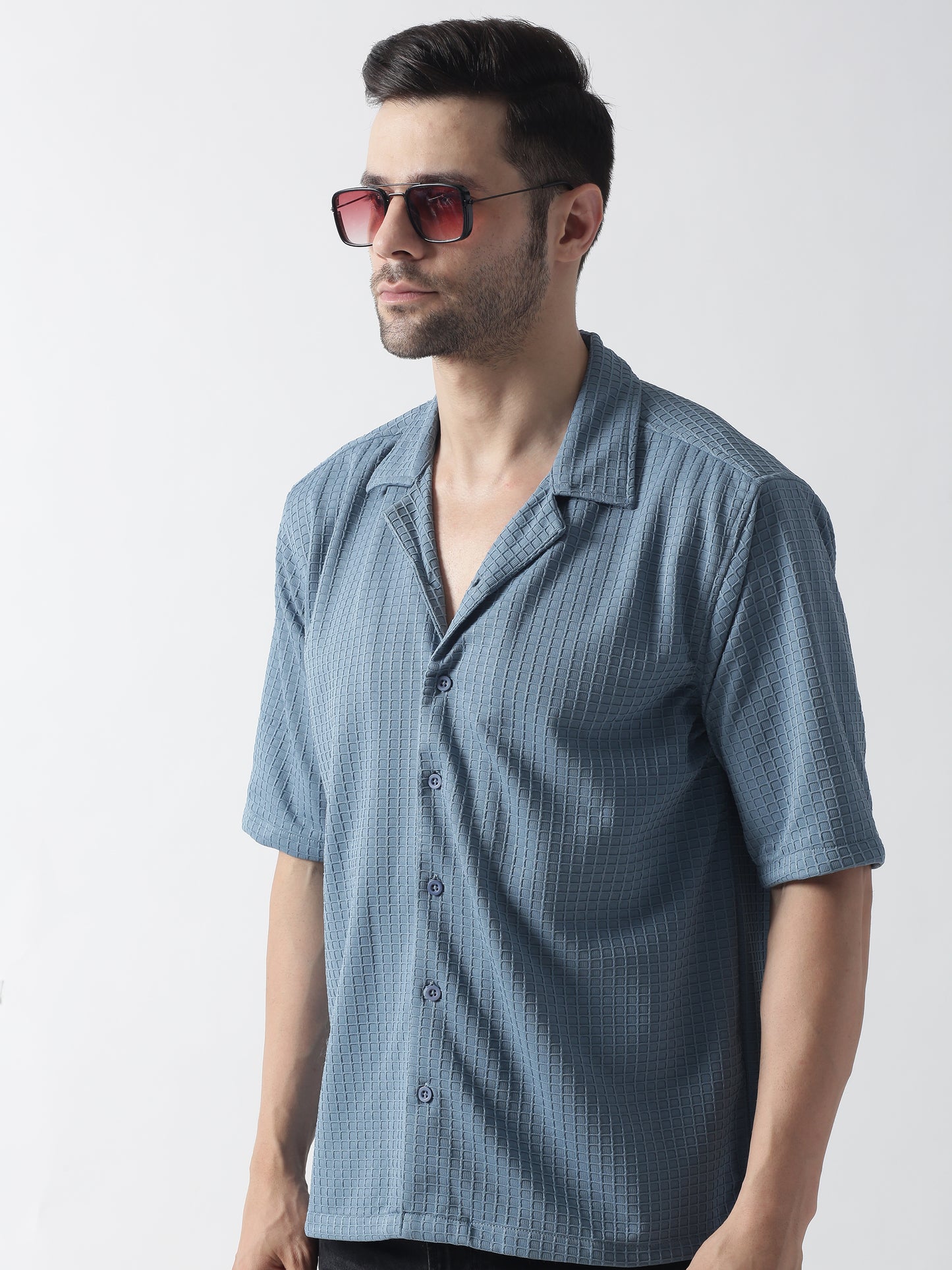 Air Force Self Design Textured Casual Shirt